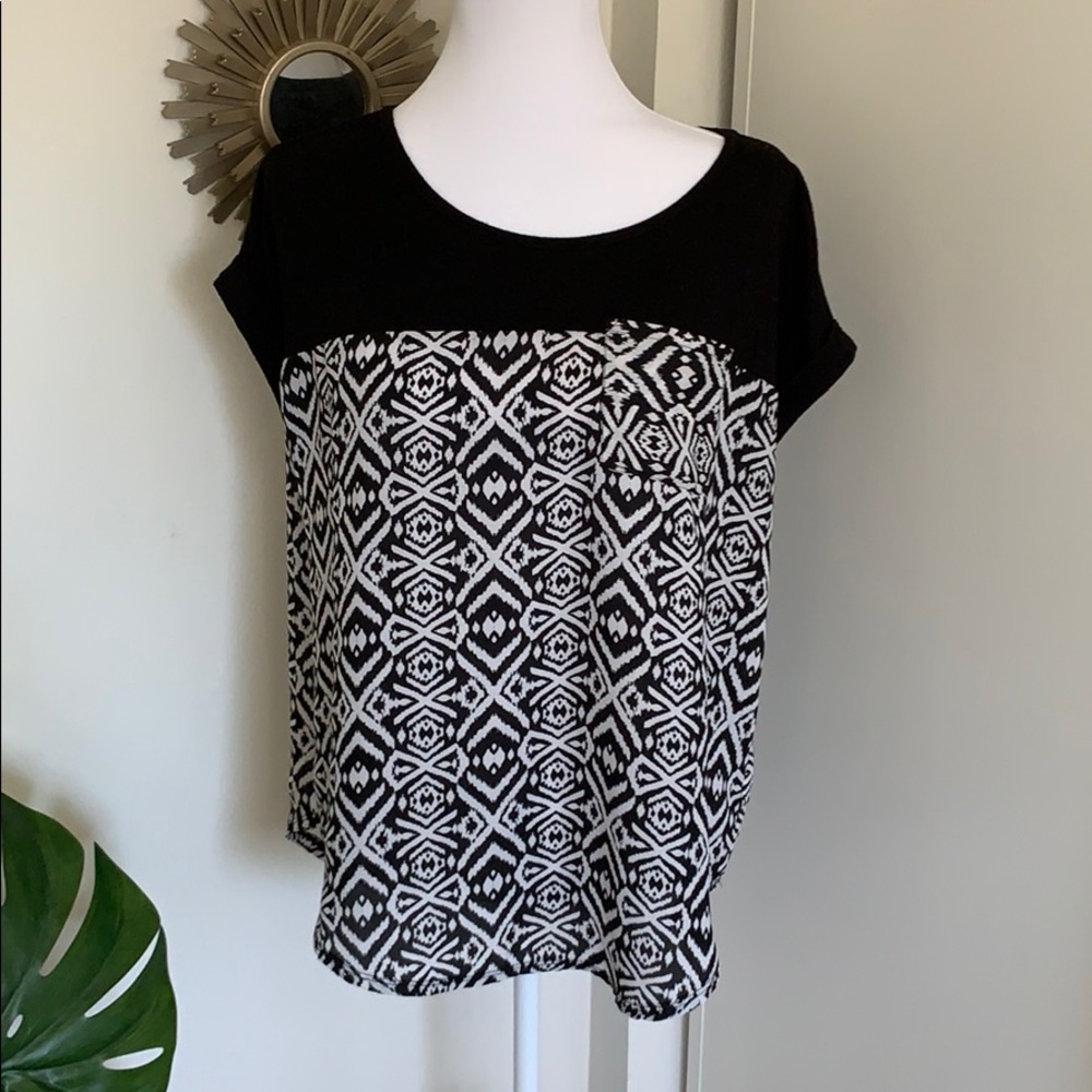 Oversized tribal tunic top
